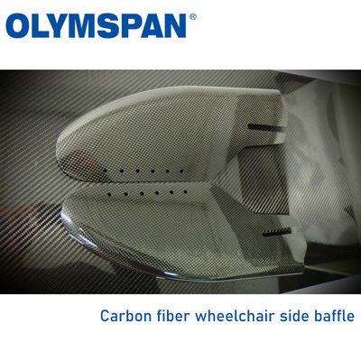 Porcellana Parti di fibra ad alta resistenza del carbonio di Olymspan per la sedia a rotelle fornitore